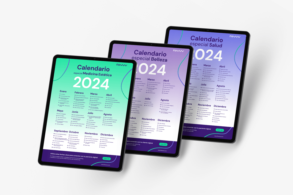 <strong>Calendarios de marketing</strong> para belleza, medicina estética y salud