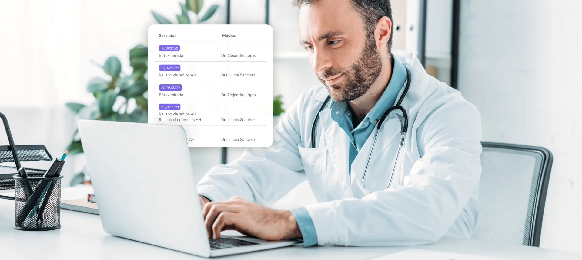 visual del doctor - software para medicina estética - software para salud - herramientas digitales para médicos - seguimiento de pacientes